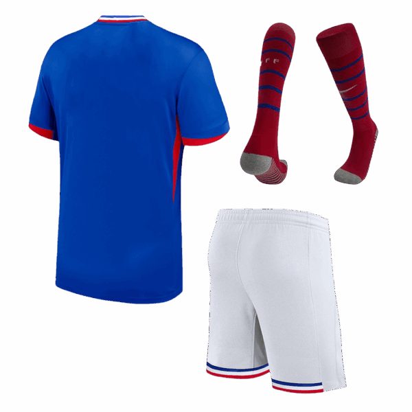 [Spuer Replica] France Home Whole Kit(Jersey+Shorts+Socks) Euro 2024 - Image 2