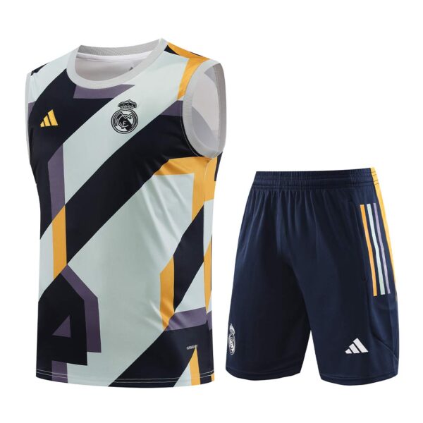 Real Madrid Sleeveless Training Kit (Top+Shorts) 2023/24 - Image 2
