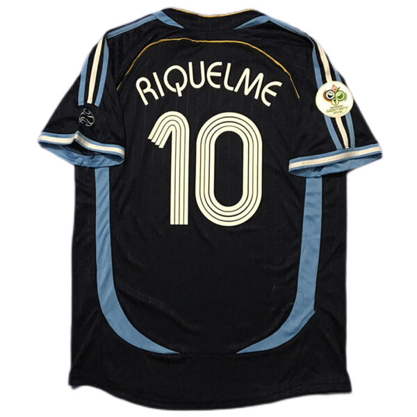 Argentina RIQUELME #10 Retro Jersey Away World Cup 2006 - Image 2