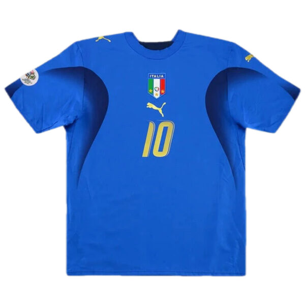 TOTTI #10 Italy Retro Home Jersey World Cup 2006 - Image 2