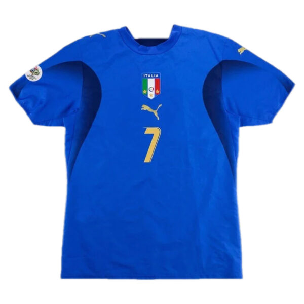 Del Piero #7 Italy Retro Home Jersey World Cup 2006 - Image 2