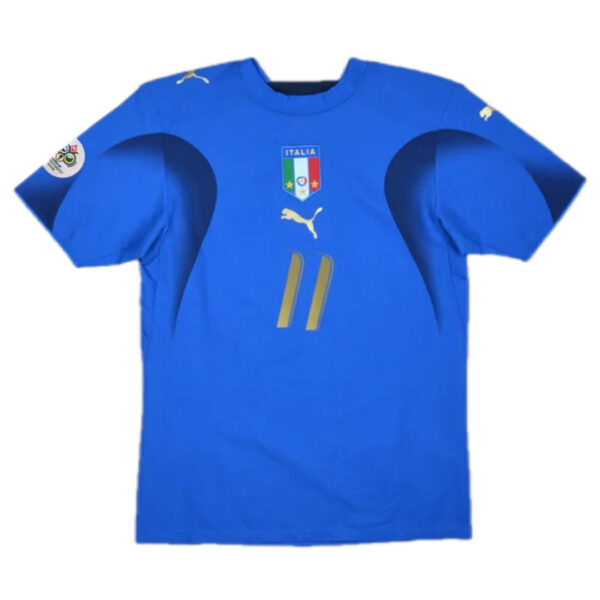 GILARDINO #11 Italy Retro Home Jersey World Cup 2006 - Image 2