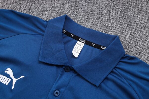 Manchester City Core Polo Shirt Navy 2022/23 - Image 3