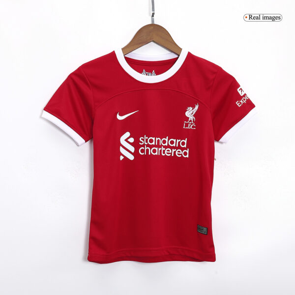 Kids Liverpool Home Jersey Kit 2023/24 - Image 6