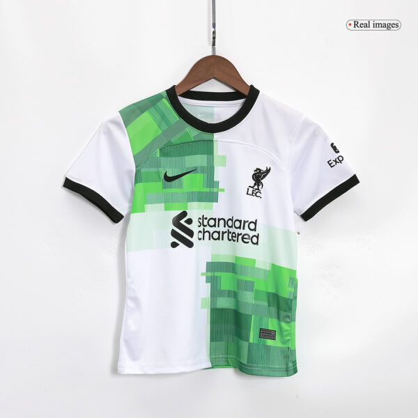 Kids Liverpool Away Jersey Kit 2023/24 - Image 4