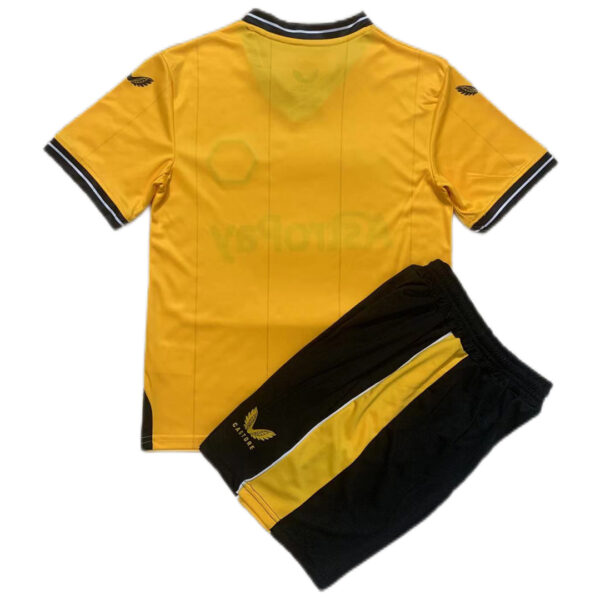 Kids Wolves Home Kit Jersey+Shorts 2023/24 - Image 2
