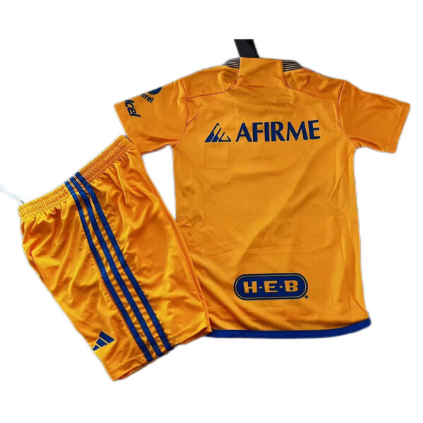 Kids Tigres UANL Home Kit Jersey+Short 2023/24 - Image 2
