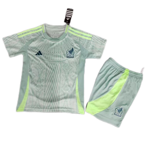Kids Mexico Away Kit Jersey+Shorts 2024 - Image 2