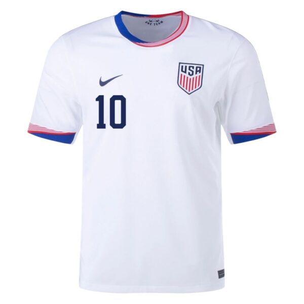 Pulisic #10 USMNT Home Jersey Copa America 2024 - Image 2