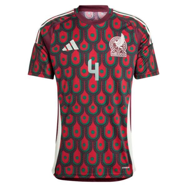 E.ALVAREZ #4 Mexico Home Jersey Copa America 2024 - Image 3