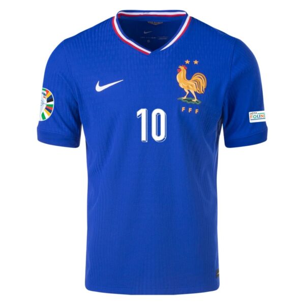 MBAPPE #10 France Home Jersey Player Version Euro 2024 - Image 2