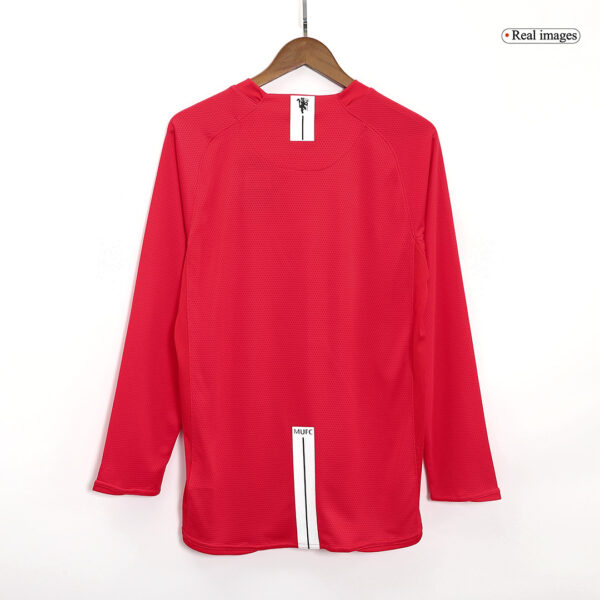 Retro Manchester United UCL Final Home Long Sleeve Jersey 2007/08 - Image 4
