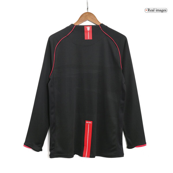 Retro Manchester United Away Long Sleeve Jersey 2007/08 - Image 4