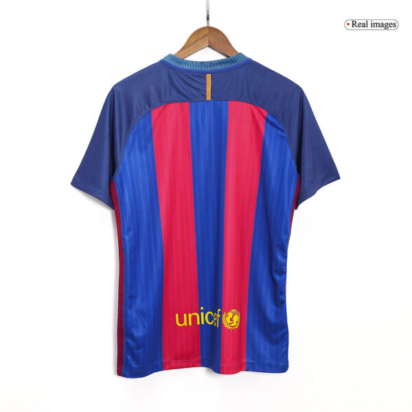 Messi #10 Barcelona Home Retro Jersey 2016/17 - Image 7