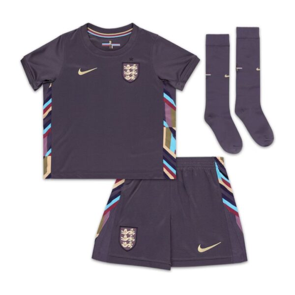 SAKA #7 Kids England Away Full Jersey Kit Euro 2024 - Image 3