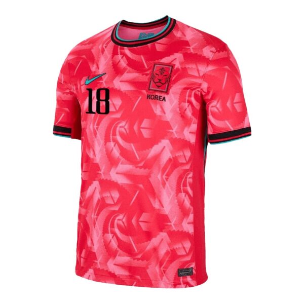 KANGIN #18 South Korea Home Jersey 2024 - Image 3