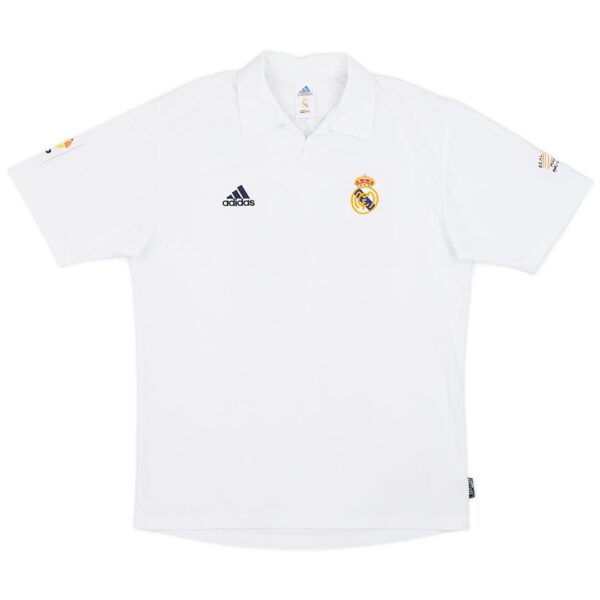 Zidane #5 Real Madrid Retro Jersey Centenary Home 2002/03 - Image 2