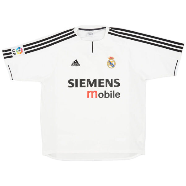 Zidane #5 Retro Real Madrid Home Jersey 2003/04 - Image 2