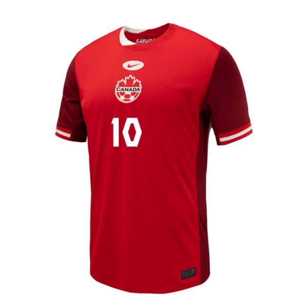 J. DAVID #10 Canada Home Jersey Copa America 2024 - Image 2
