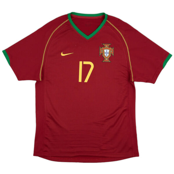 C.RONALDO #17 Portugal Retro Home Jersey World Cup 2006 - Image 2