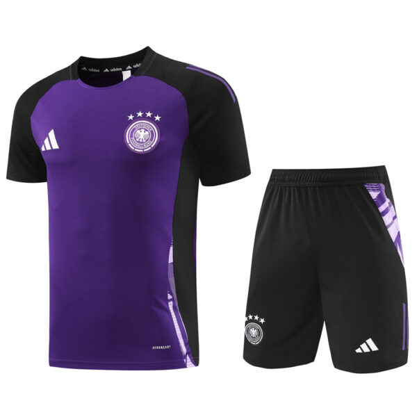 Germany Training Kit (Jersey+Shorts) Purple Euro 2024 - Image 3