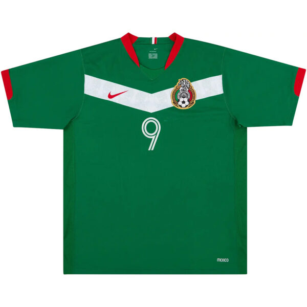 BORGETTI #9 Retro Mexico Home Jersey World Cup 2006 - Image 2