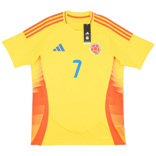 L.DIAZ #7 Colombia Home Jersey Copa America 2024 - Image 2