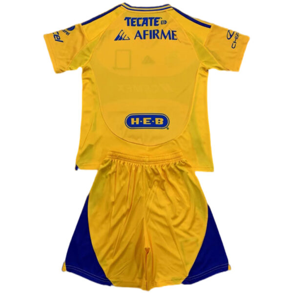 Kids Tigres UANL Home Jersey Kit 2024/25 - Image 2