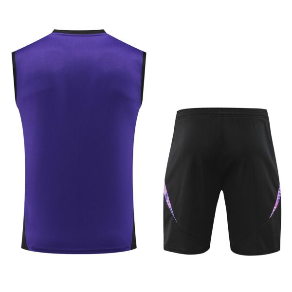 Germany Sleeveless Training Kit Purple Euro 2024 - Image 2