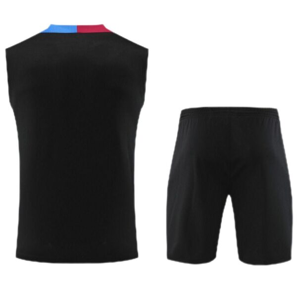 Barcelona Sleeveless Training Kit Black 2024/25 - Image 2