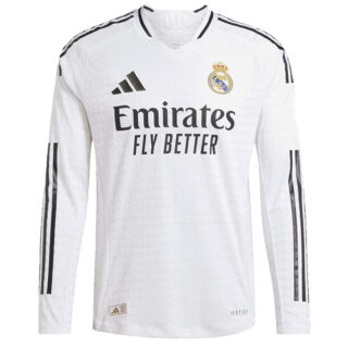Real Madrid Home Long Sleeve Jersey Player Version 2024/25