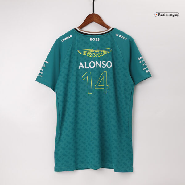Aston Martin Aramco Cognizant F1 Racing Team Fernando Alonso Driver T-Shirt 2024 - Image 5
