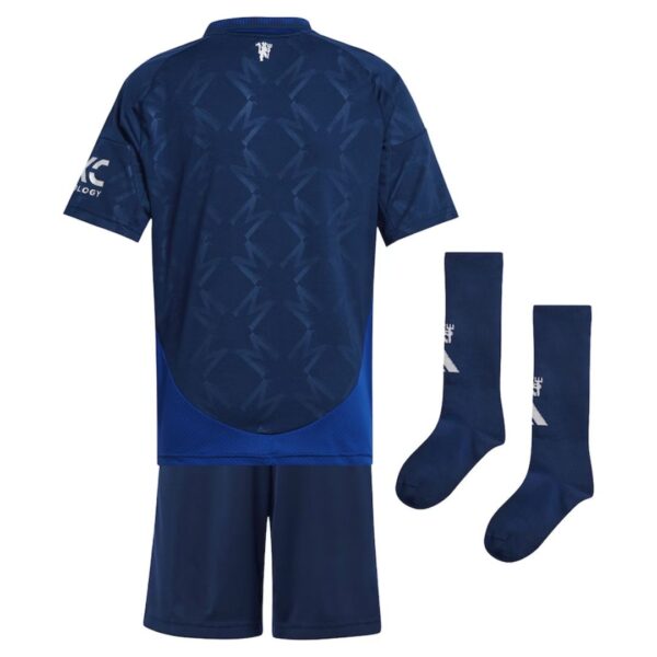 Kids Manchester United Away Full Kit(Jersey+Shorts+Socks) 2024/25 - Image 3