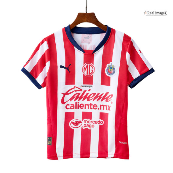 Kids Chivas Home Kit(Jersey+Shorts) 2024/25 - Image 6