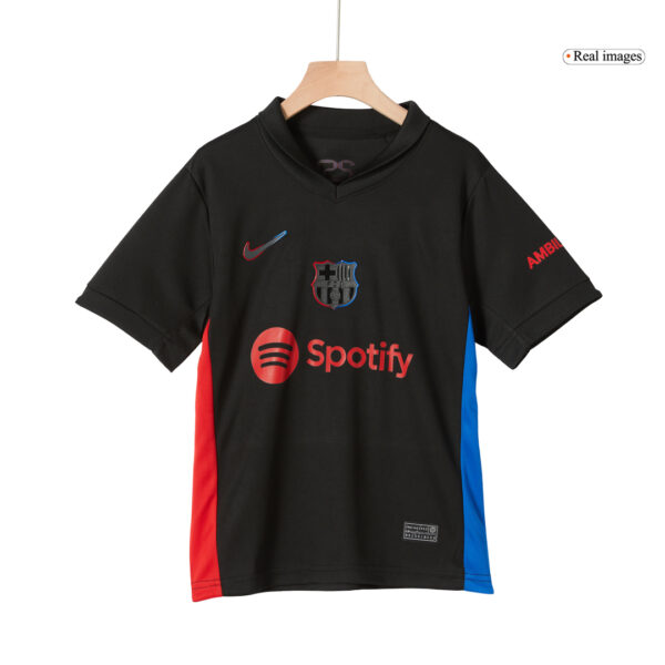 Kids Barcelona Away Kit Jersey+Shorts 2024/25 - Image 4