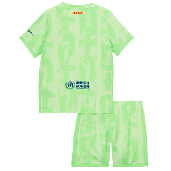 Kids Barcelona Third Spotify Logo Without Text Full Kit(Jersey+Shorts+Socks) 2024/25 - Image 4