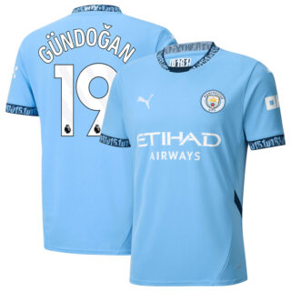 GUNDOGAN #19 Manchester City Home Jersey 2024/25