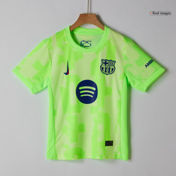 Kids Barcelona Third Spotify Logo Without Text Jersey Kit 2024/25 - Image 4