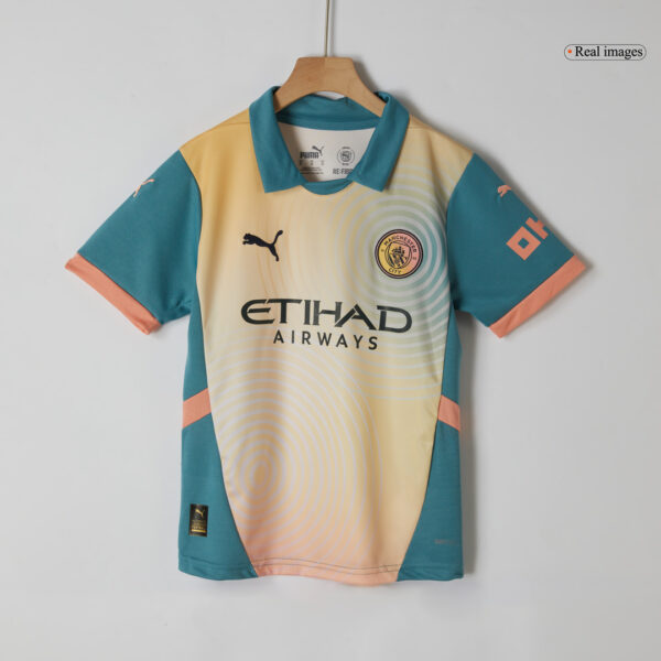 Kids Manchester City Fourth Jersey Kit 2024/25 - Image 4