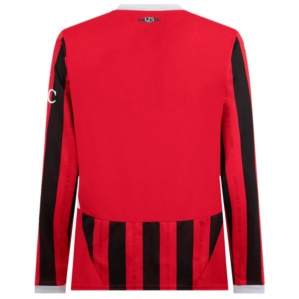 AC Milan Home Long Sleeve Jersey 2024/25 - Image 2