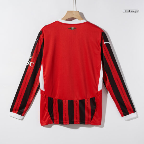 AC Milan Home Long Sleeve Jersey 2024/25 - Image 4