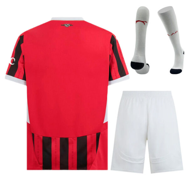 AC Milan Home Full Kit(Jersey+Shorts+Socks) 2024/25 - Image 2