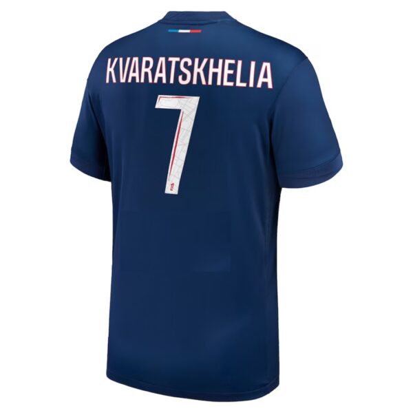 KVARATSKHELIA #7 PSG Home Jersey 2024/25 - Image 3