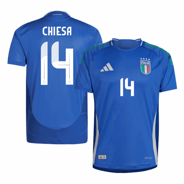 CHIESA #14 Italy Home Jersey Player Version Euro 2024