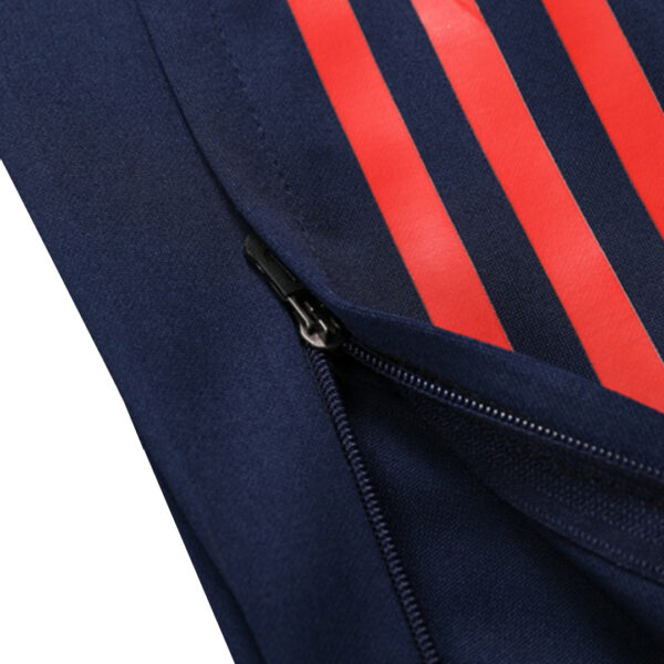 Kids Manchester United 1/2 Zipper Sweat Kit(Top+Pants) Red 2024/25 - Image 22