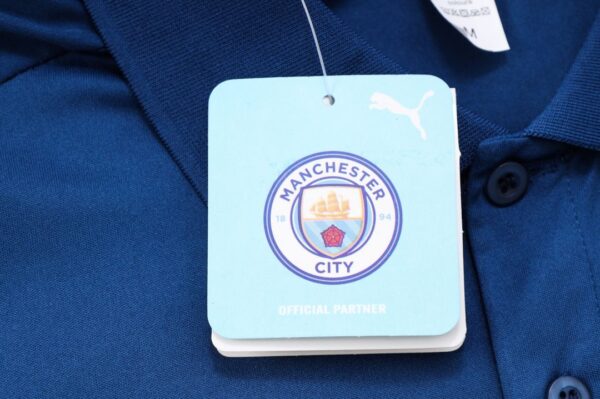 Manchester City Core Polo Shirt Navy 2022/23 - Image 4