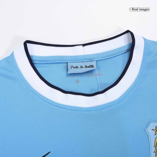 KUN AGUERO #16 Retro Manchester City Home Jersey 2013/14 - Image 5