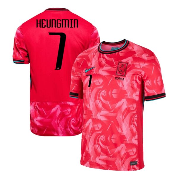 HEUNGMIN #7 South Korea Home Jersey 2024 - Image 2