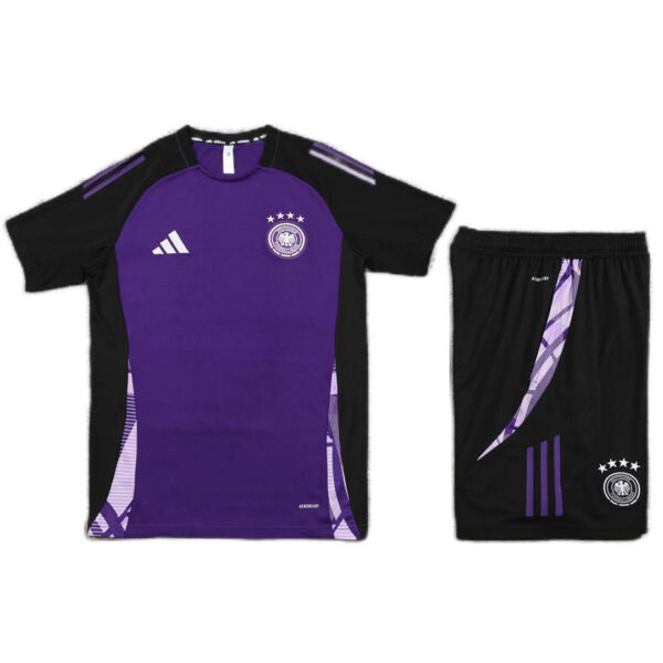Germany Training Kit (Jersey+Shorts) Purple Euro 2024 - Image 4