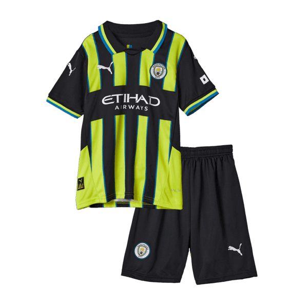 RODRIGO #16 Kids Manchester City Away Full Jersey Kit 2024/25 - Image 3